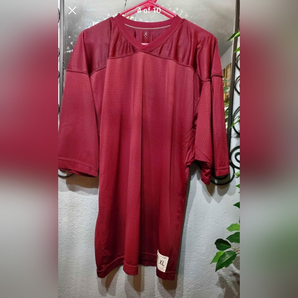 VTG Maroon Football Jersey Russell Athletic As Worn By America's Top Teams XL - Picture 5 of 7